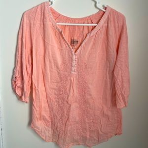 SOLD || Pink 3/4 sleeve top